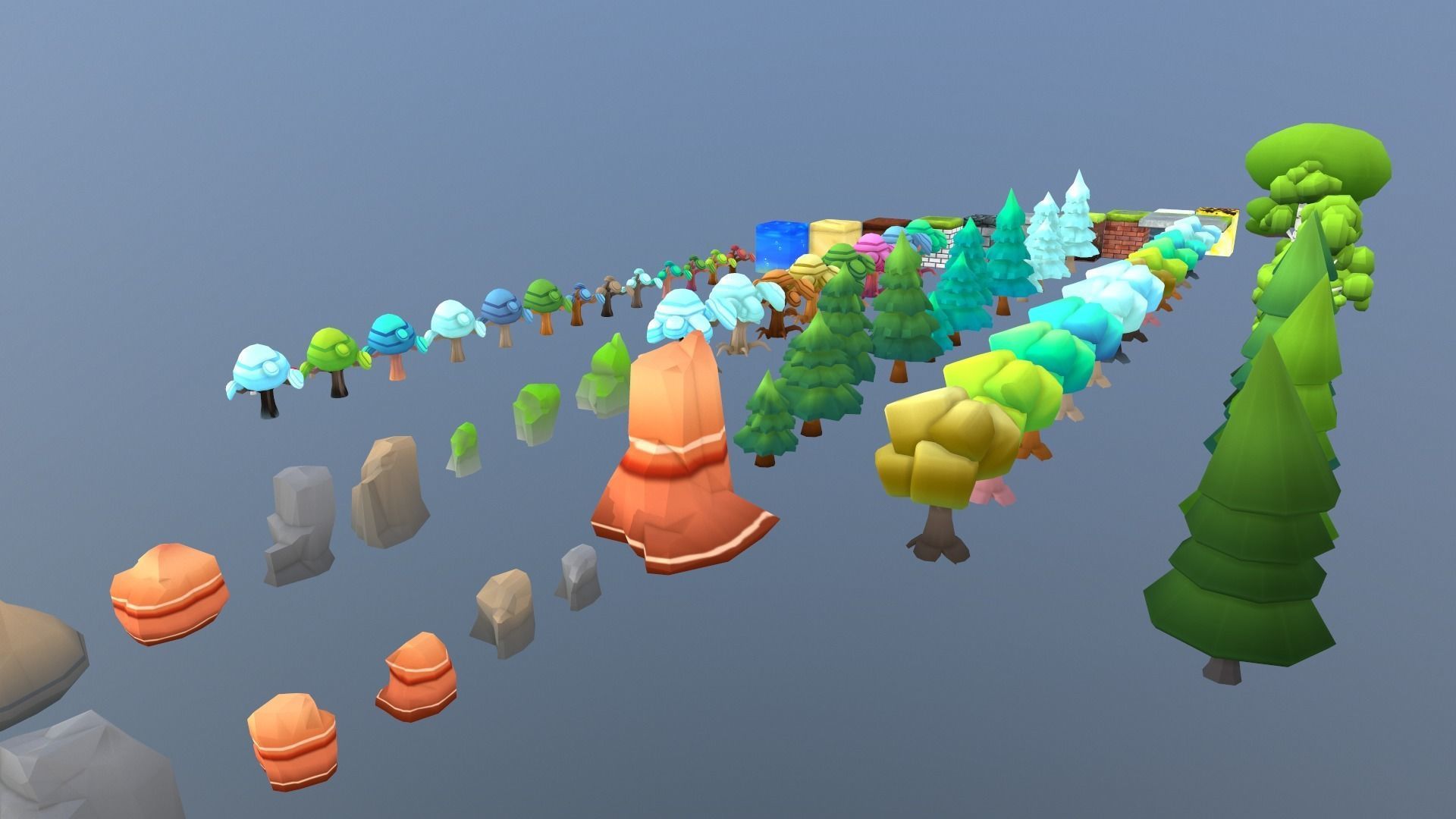 Low Poly Blocks and Props Low-poly 3D model_12
