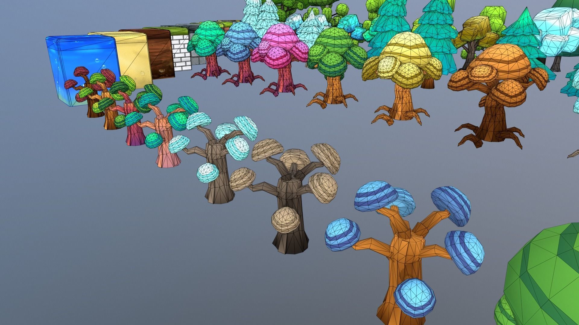 Low Poly Blocks and Props Low-poly 3D model_27