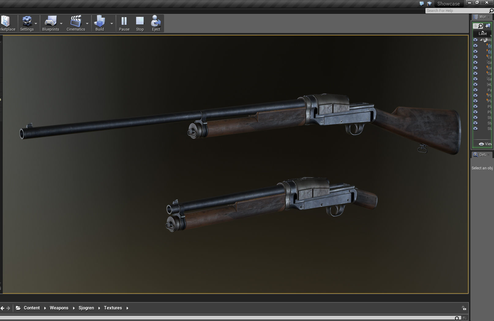 PBR Sjogren Inertia Shotgun Low-poly 3D model_7