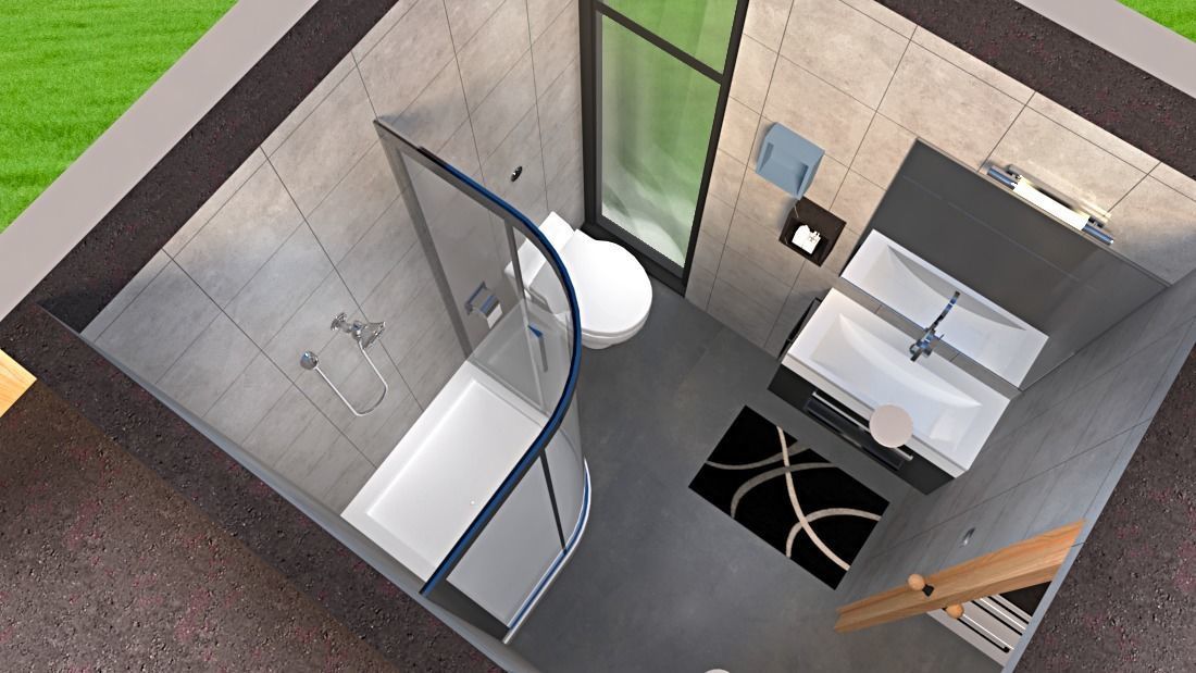 MOBILE HOME POOL HOUSE GARDEN OFFICE  GUEST HOUSE RENTAL UNIT Low-poly 3D model_6