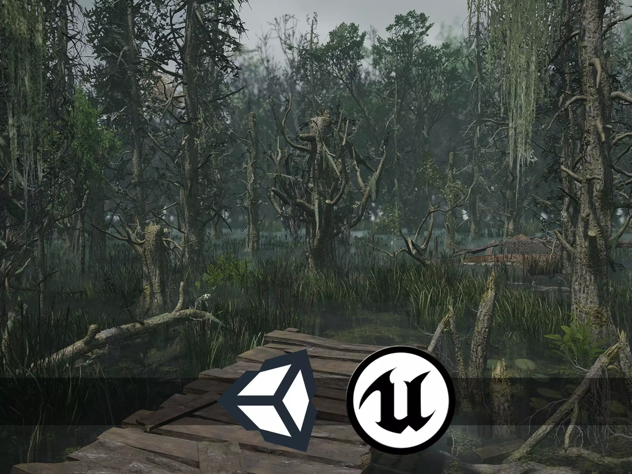 Nature Assets - Swamp Trees Low-poly 3D model