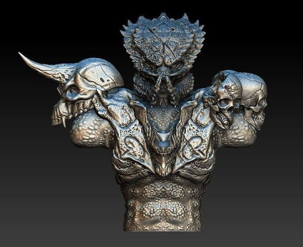 Predator King bust  3D model