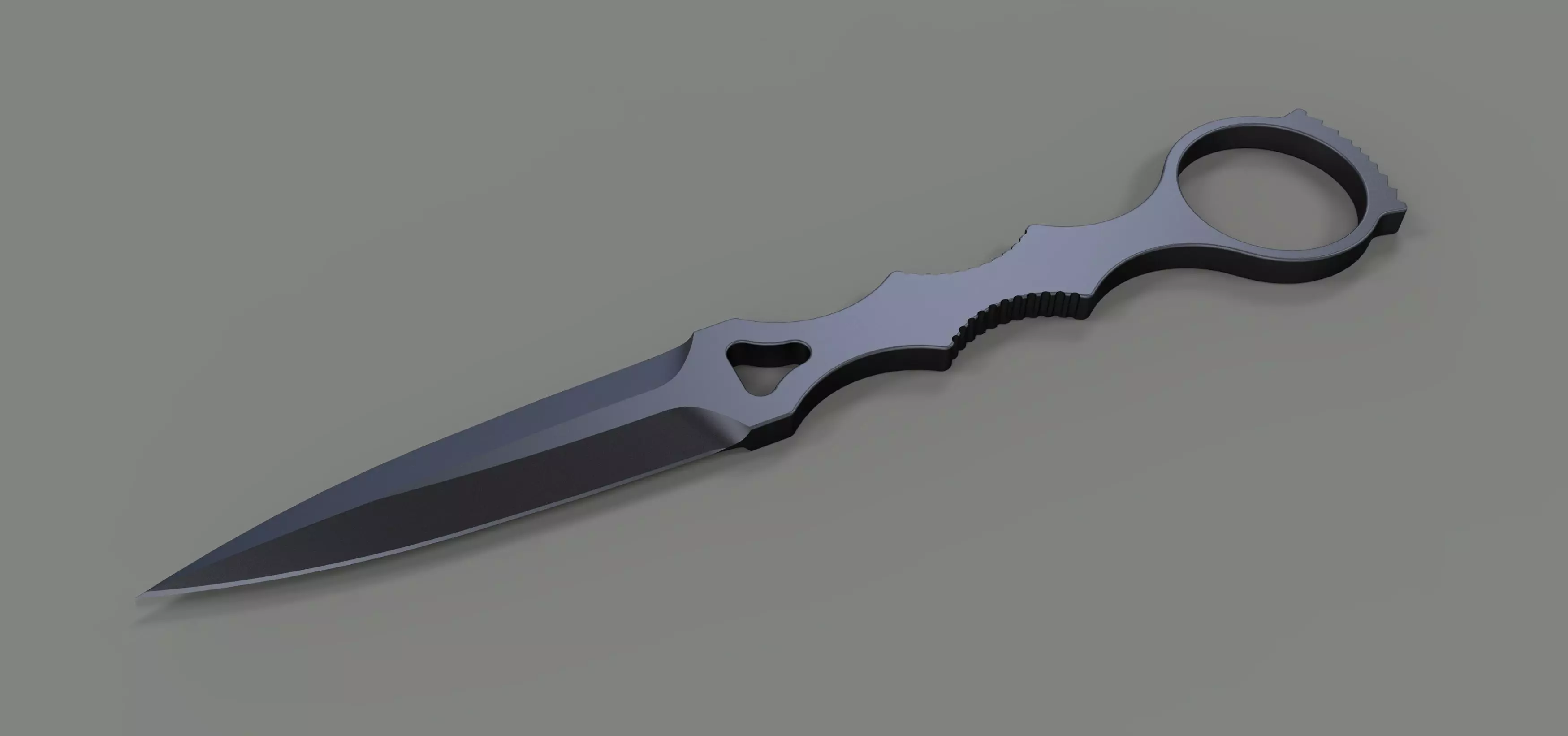 Dagger 3 knife 3D model_0