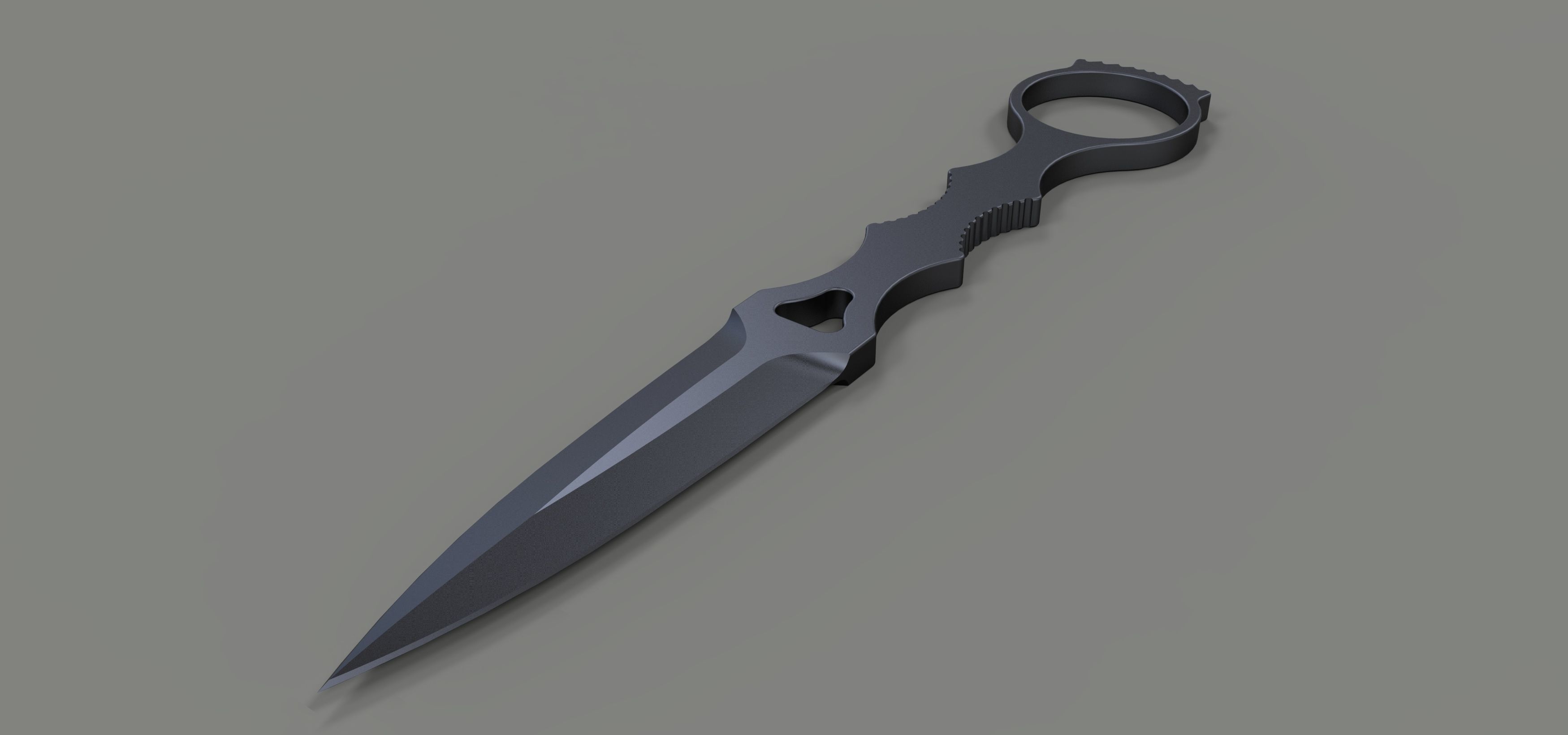 Dagger 3 knife 3D model_2
