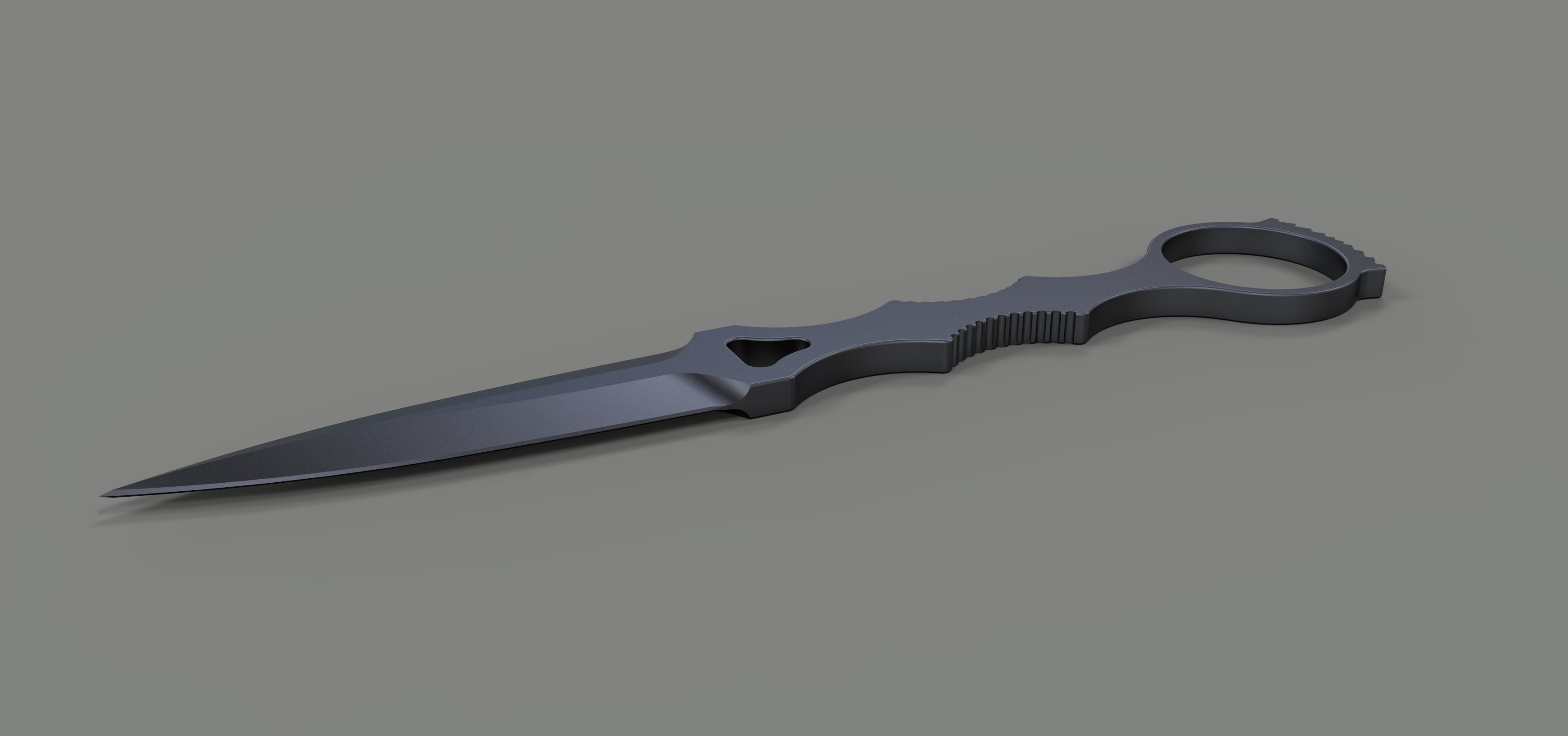 Dagger 3 knife 3D model_1