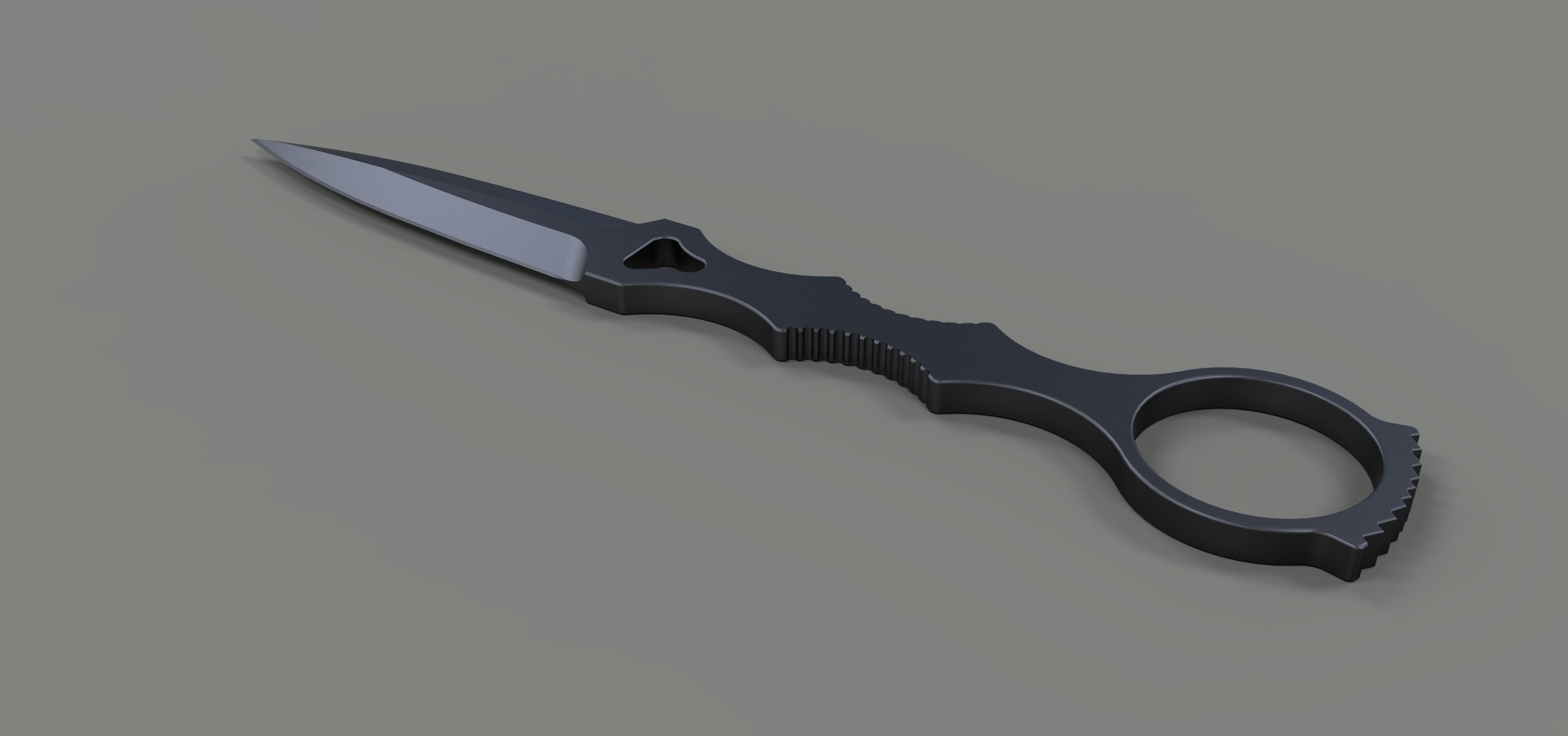 Dagger 3 knife 3D model_9
