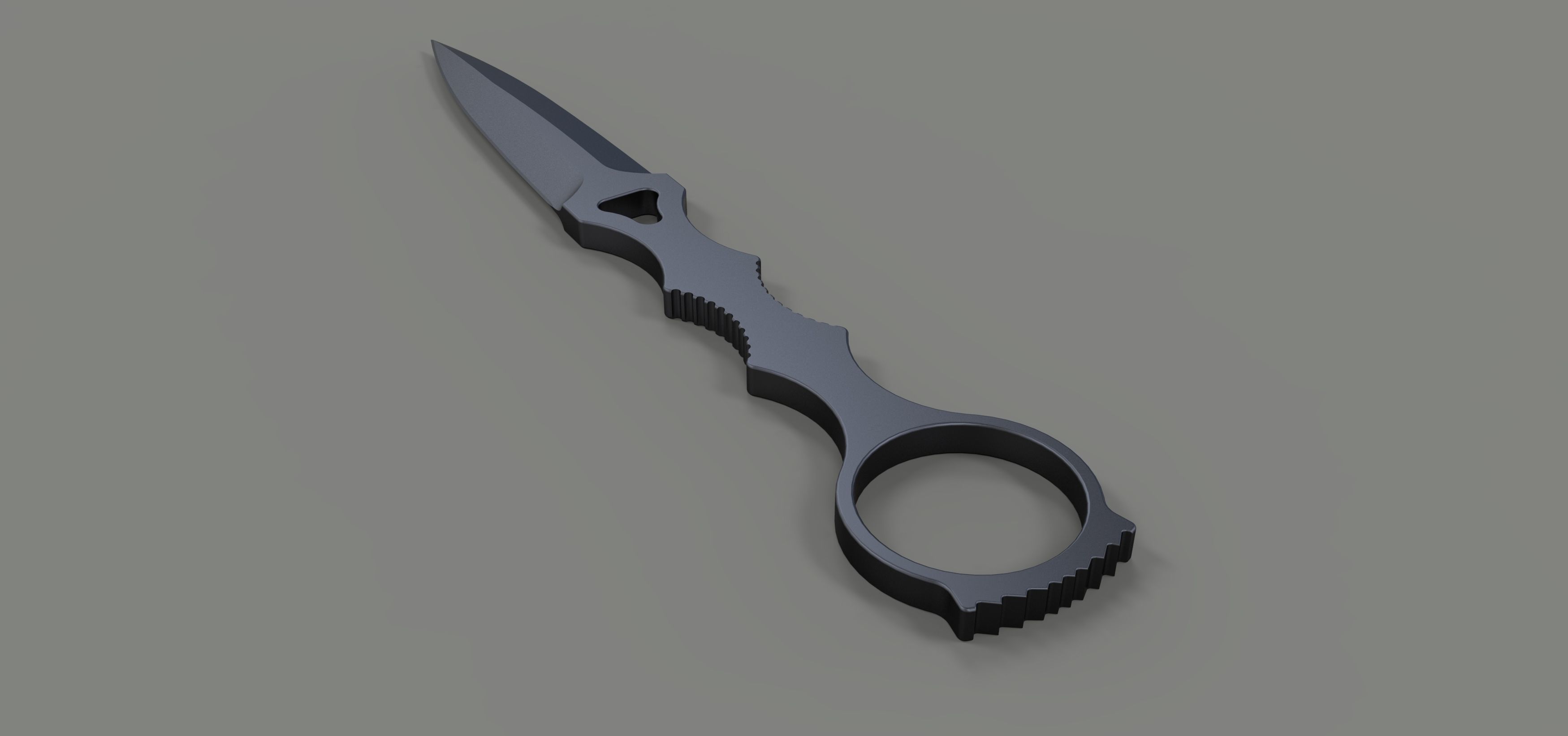 Dagger 3 knife 3D model_8