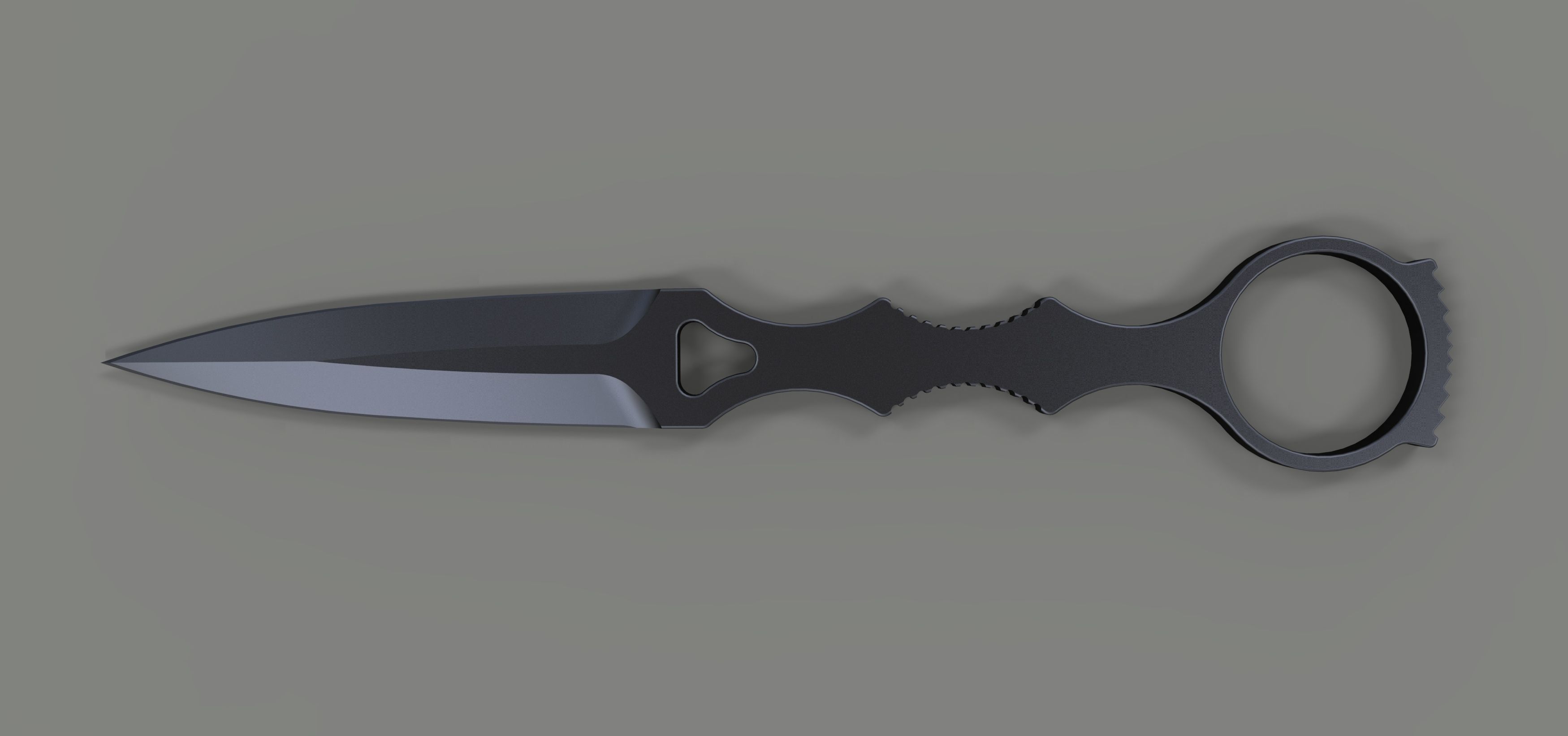 Dagger 3 knife 3D model_7