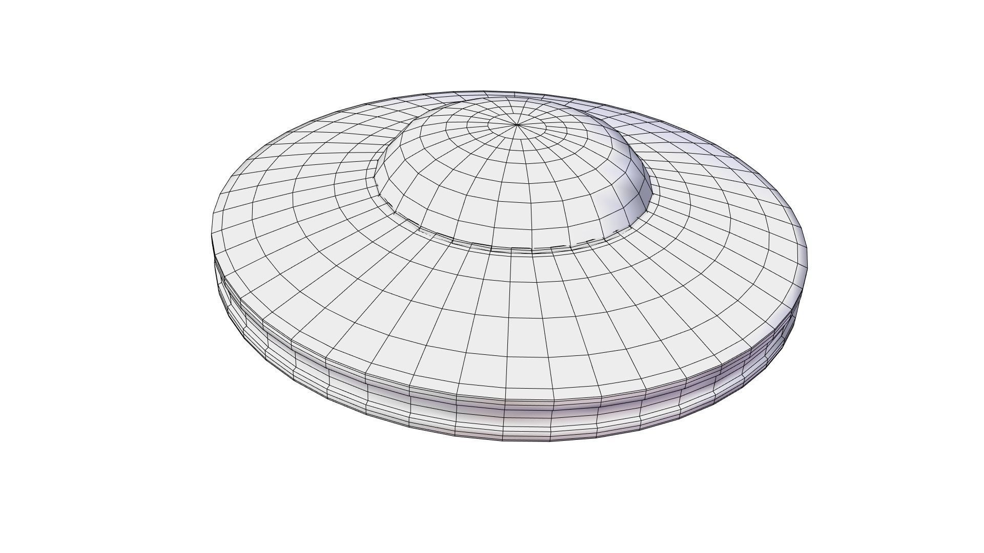 Low Poly Animated UFO With PBR Material Low-poly 3D model_8