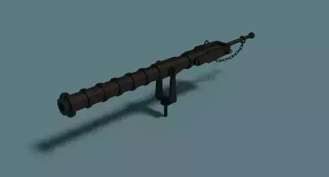 Cannon Falconete Low-poly 3D model