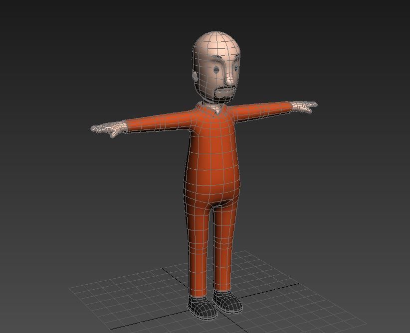 CartoonMan004 Prisoner 3D model_9