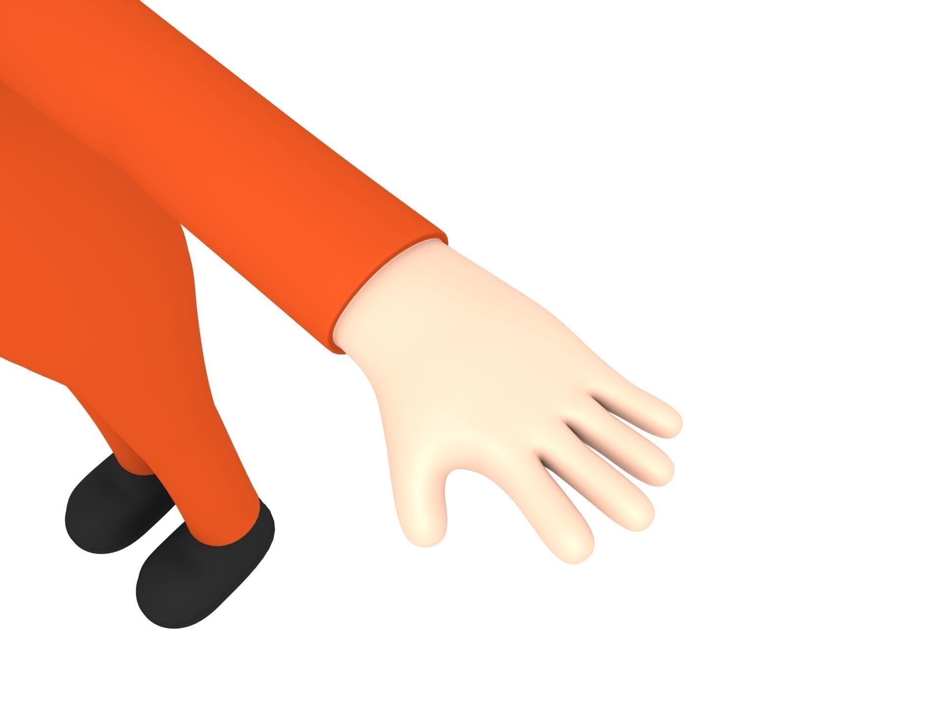 CartoonMan004 Prisoner 3D model_5