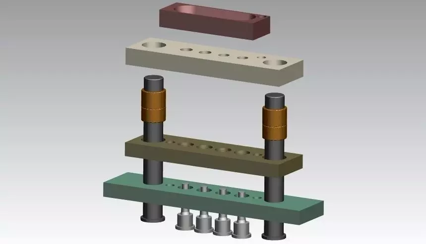Die Fixtures for Battery Terminal Free 3D model