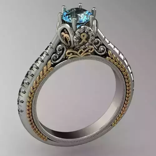 engagement ring high detail  