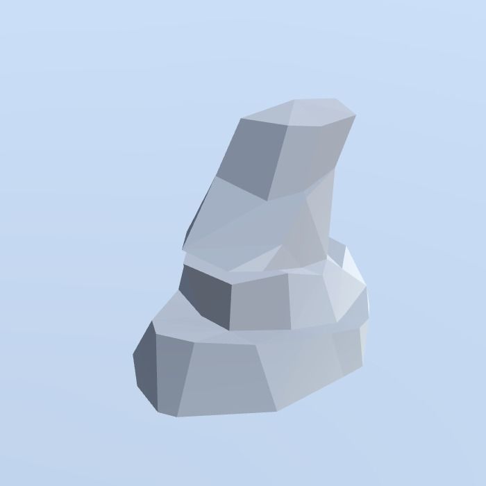 Low Poly Nature Project - 100  Rocks Stones and Clifs Low-poly 3D model_80