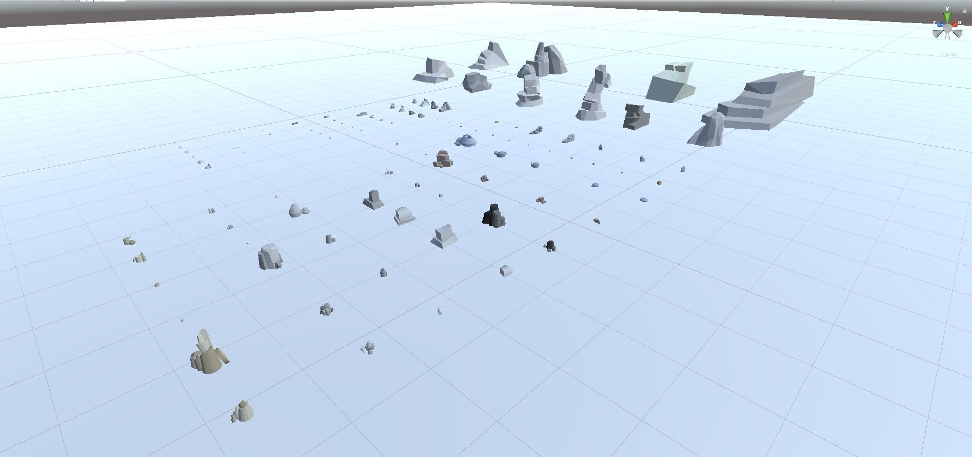 Low Poly Nature Project - 100  Rocks Stones and Clifs Low-poly 3D model_110