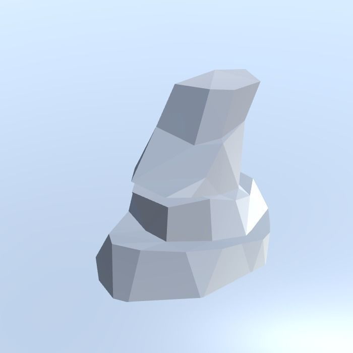 Low Poly Nature Project - 100  Rocks Stones and Clifs Low-poly 3D model_60