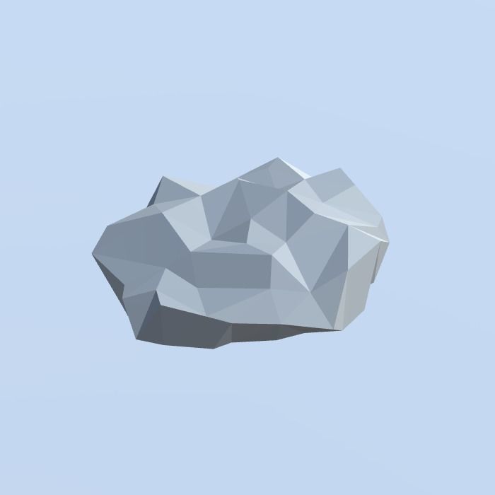 Low Poly Nature Project - 100  Rocks Stones and Clifs Low-poly 3D model_93
