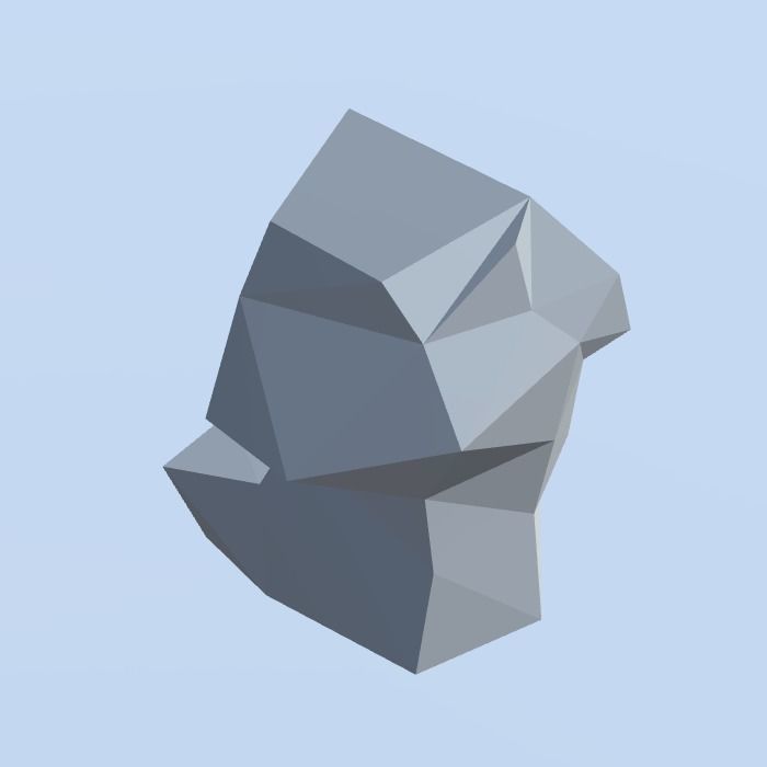 Low Poly Nature Project - 100  Rocks Stones and Clifs Low-poly 3D model_88
