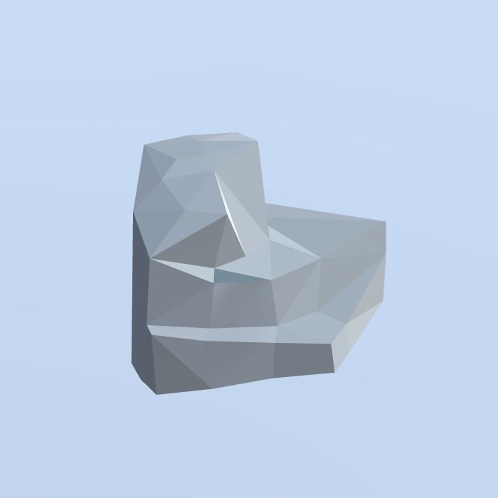 Low Poly Nature Project - 100  Rocks Stones and Clifs Low-poly 3D model_11