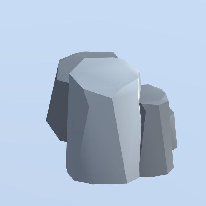 Low Poly Nature Project - 100  Rocks Stones and Clifs Low-poly 3D model_53