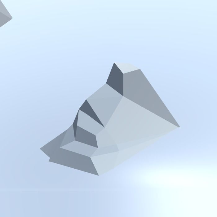 Low Poly Nature Project - 100  Rocks Stones and Clifs Low-poly 3D model_63