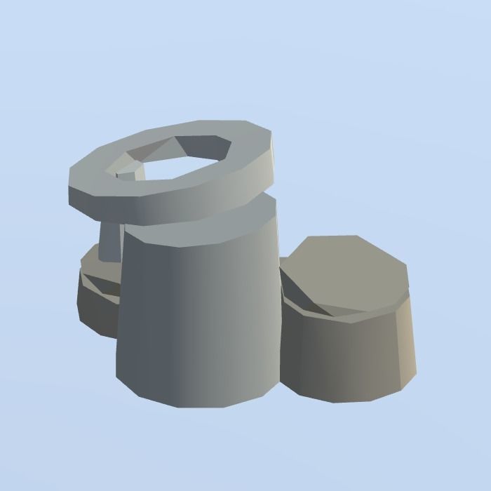 Low Poly Nature Project - 100  Rocks Stones and Clifs Low-poly 3D model_24