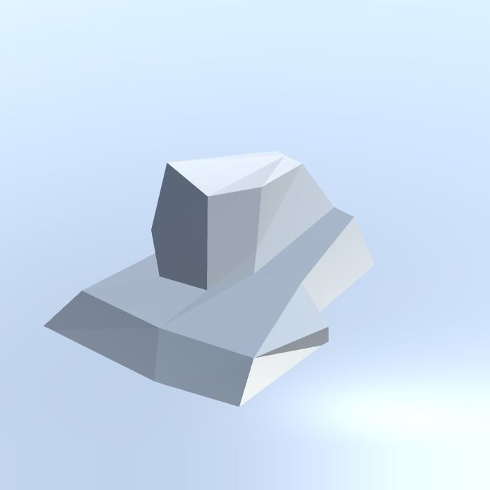 Low Poly Nature Project - 100  Rocks Stones and Clifs Low-poly 3D model_66