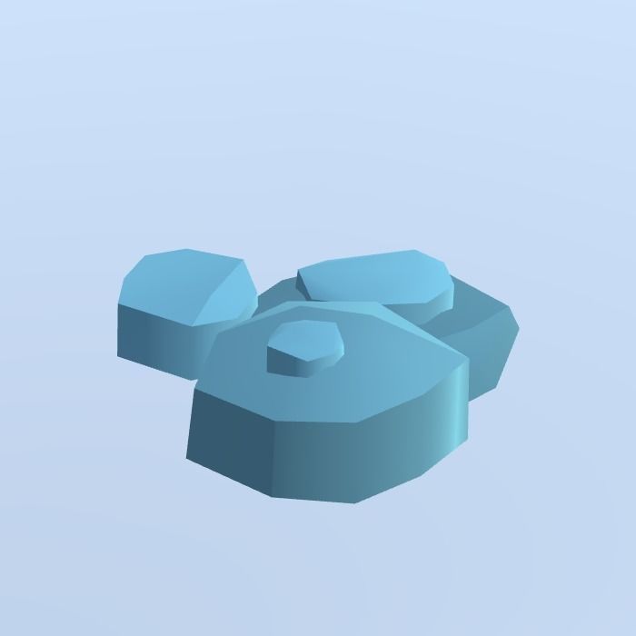 Low Poly Nature Project - 100  Rocks Stones and Clifs Low-poly 3D model_35