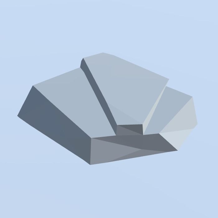 Low Poly Nature Project - 100  Rocks Stones and Clifs Low-poly 3D model_72