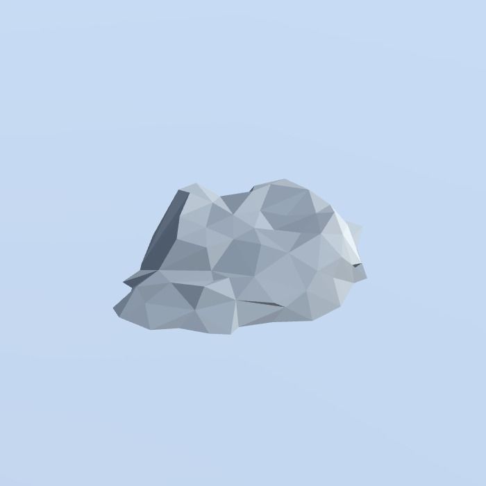 Low Poly Nature Project - 100  Rocks Stones and Clifs Low-poly 3D model_98
