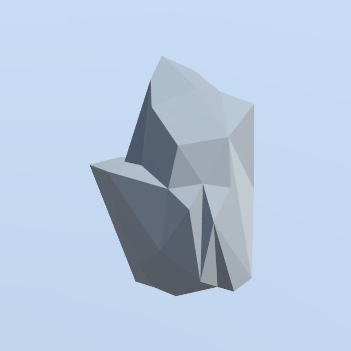 Low Poly Nature Project - 100  Rocks Stones and Clifs Low-poly 3D model_12