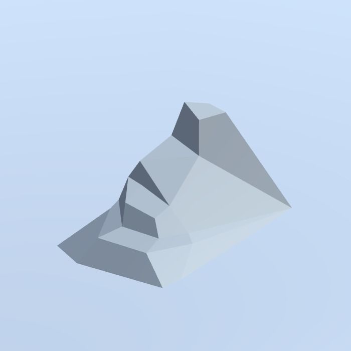 Low Poly Nature Project - 100  Rocks Stones and Clifs Low-poly 3D model_83