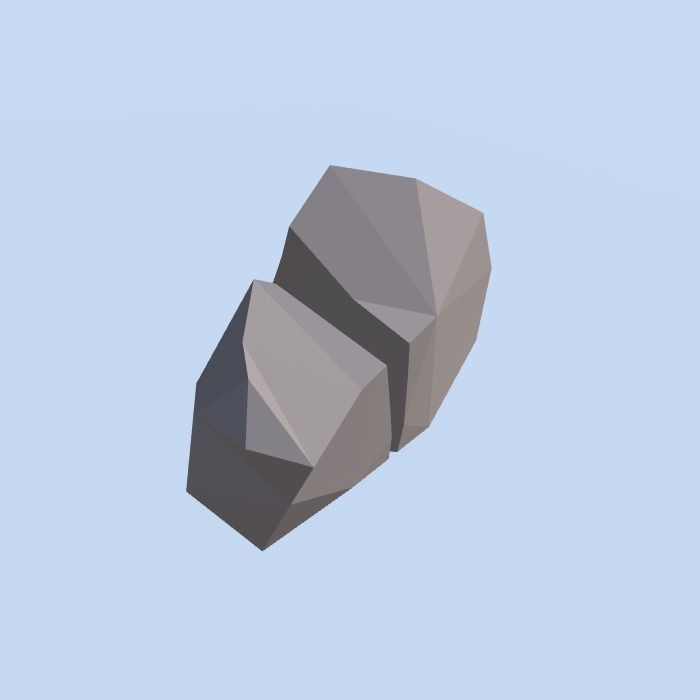Low Poly Nature Project - 100  Rocks Stones and Clifs Low-poly 3D model_7