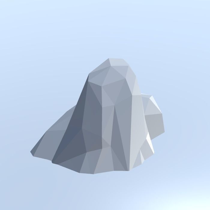 Low Poly Nature Project - 100  Rocks Stones and Clifs Low-poly 3D model_62