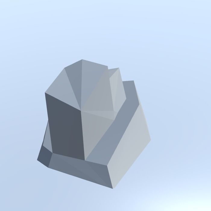 Low Poly Nature Project - 100  Rocks Stones and Clifs Low-poly 3D model_65