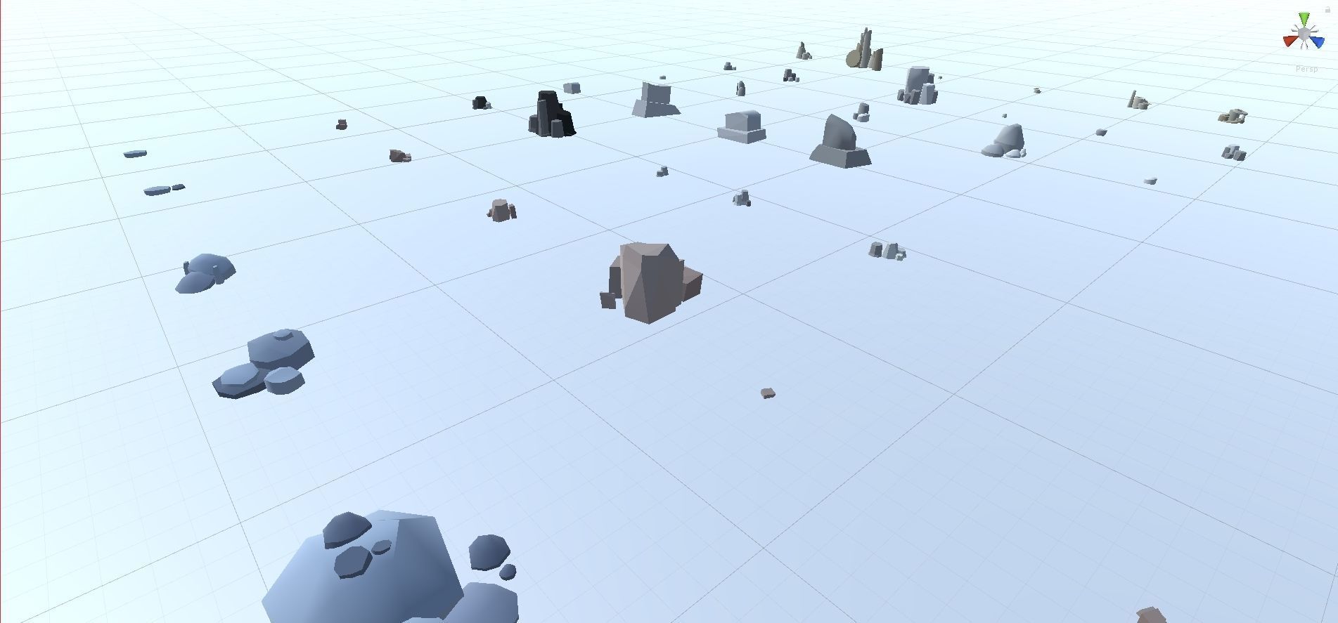 Low Poly Nature Project - 100  Rocks Stones and Clifs Low-poly 3D model_112