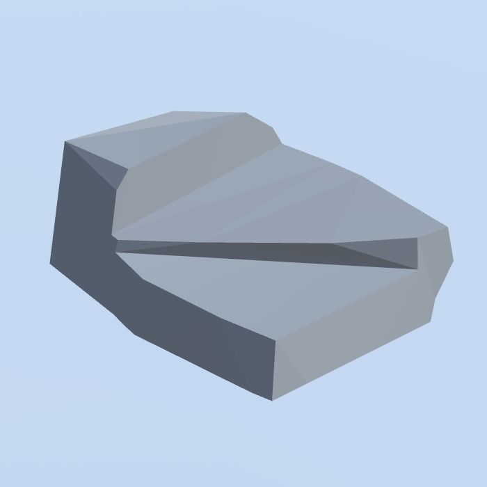 Low Poly Nature Project - 100  Rocks Stones and Clifs Low-poly 3D model_68
