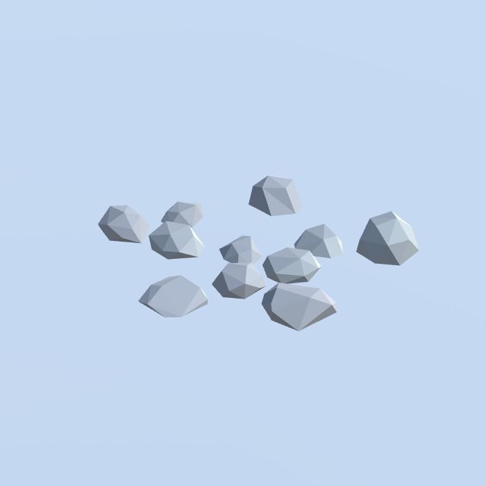 Low Poly Nature Project - 100  Rocks Stones and Clifs Low-poly 3D model_104