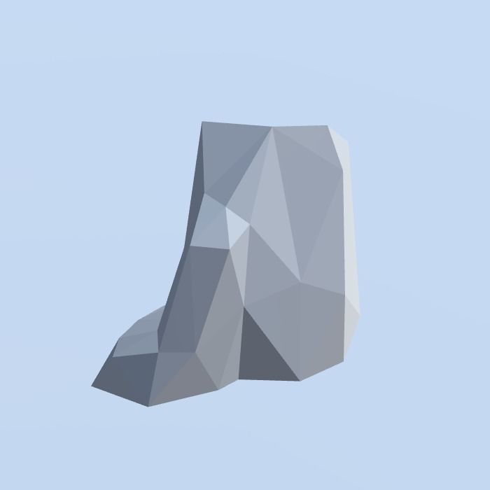 Low Poly Nature Project - 100  Rocks Stones and Clifs Low-poly 3D model_89