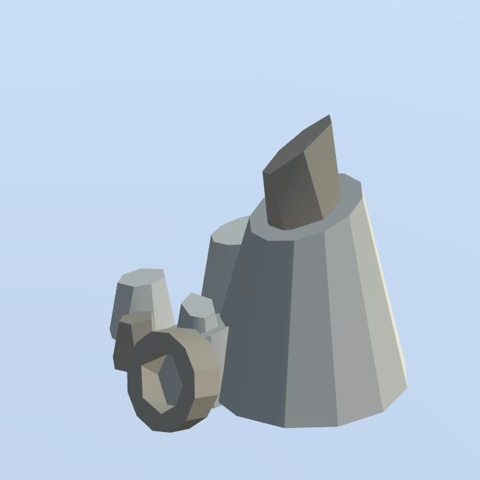 Low Poly Nature Project - 100  Rocks Stones and Clifs Low-poly 3D model_25