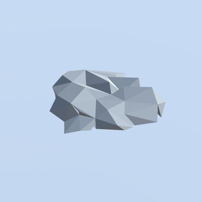 Low Poly Nature Project - 100  Rocks Stones and Clifs Low-poly 3D model_99