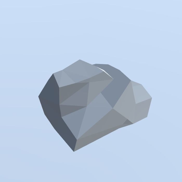 Low Poly Nature Project - 100  Rocks Stones and Clifs Low-poly 3D model_78