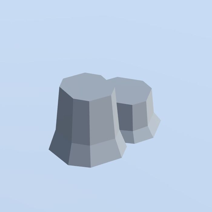 Low Poly Nature Project - 100  Rocks Stones and Clifs Low-poly 3D model_26