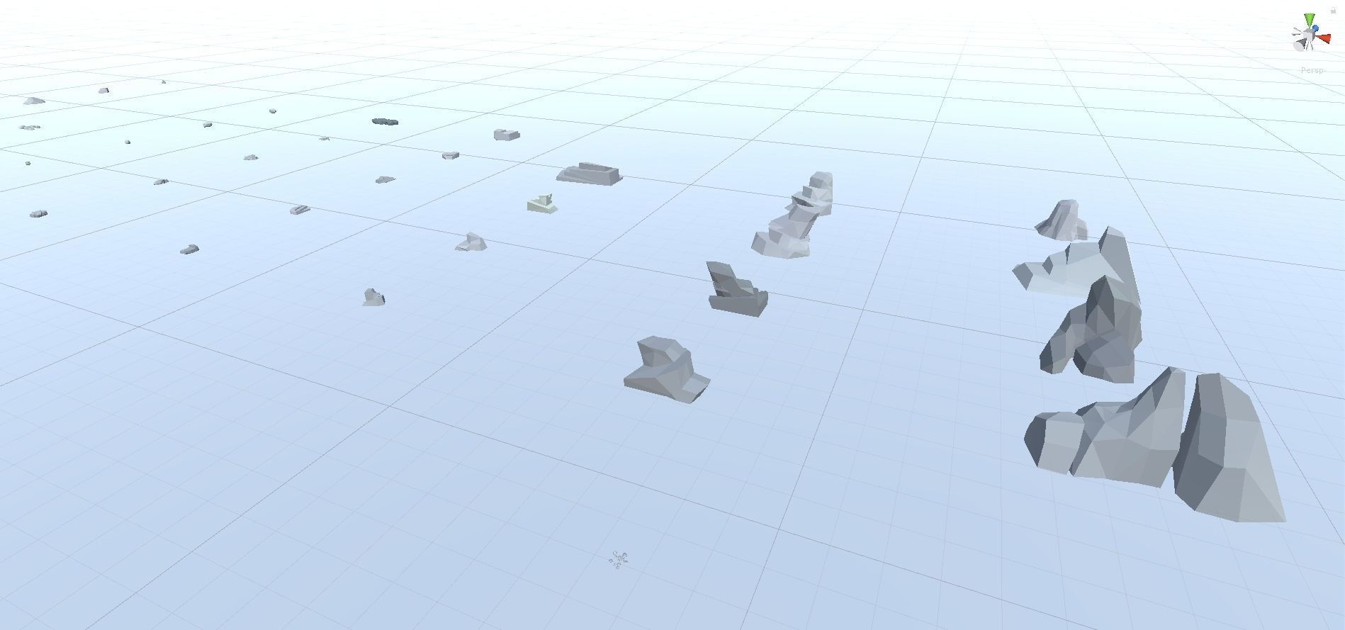 Low Poly Nature Project - 100  Rocks Stones and Clifs Low-poly 3D model_109
