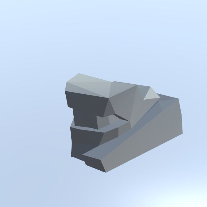 Low Poly Nature Project - 100  Rocks Stones and Clifs Low-poly 3D model_59