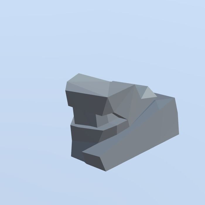 Low Poly Nature Project - 100  Rocks Stones and Clifs Low-poly 3D model_79