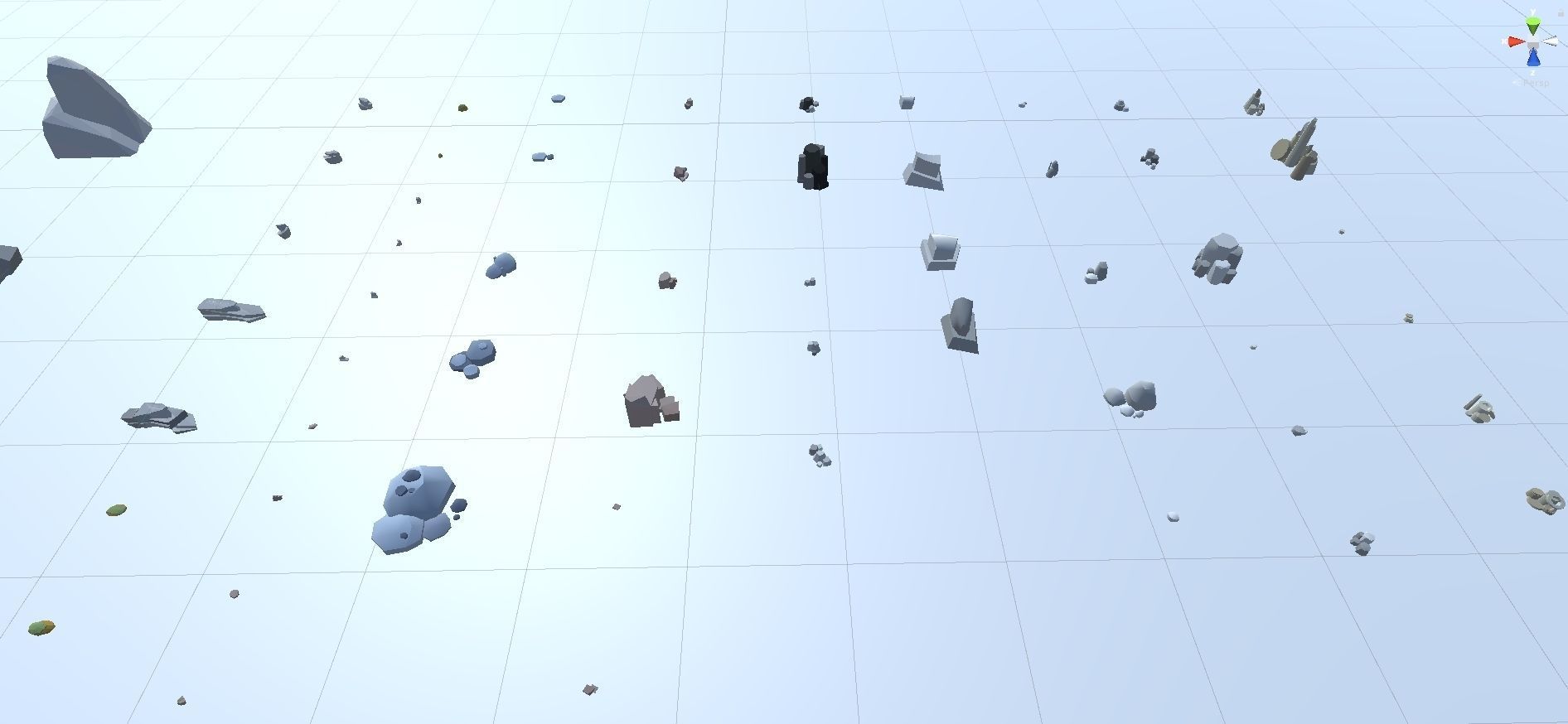 Low Poly Nature Project - 100  Rocks Stones and Clifs Low-poly 3D model_108