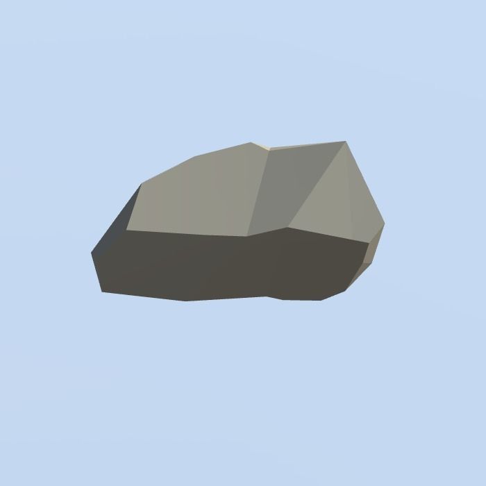 Low Poly Nature Project - 100  Rocks Stones and Clifs Low-poly 3D model_9