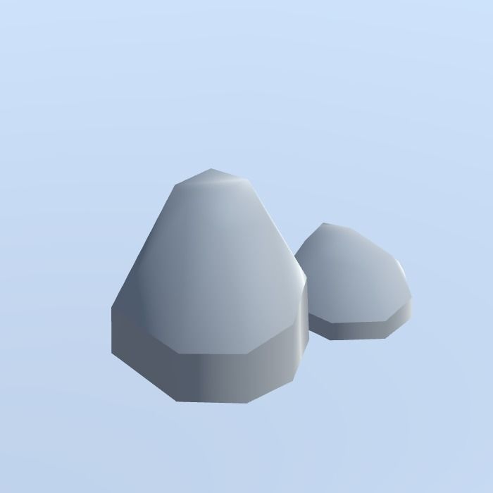 Low Poly Nature Project - 100  Rocks Stones and Clifs Low-poly 3D model_50